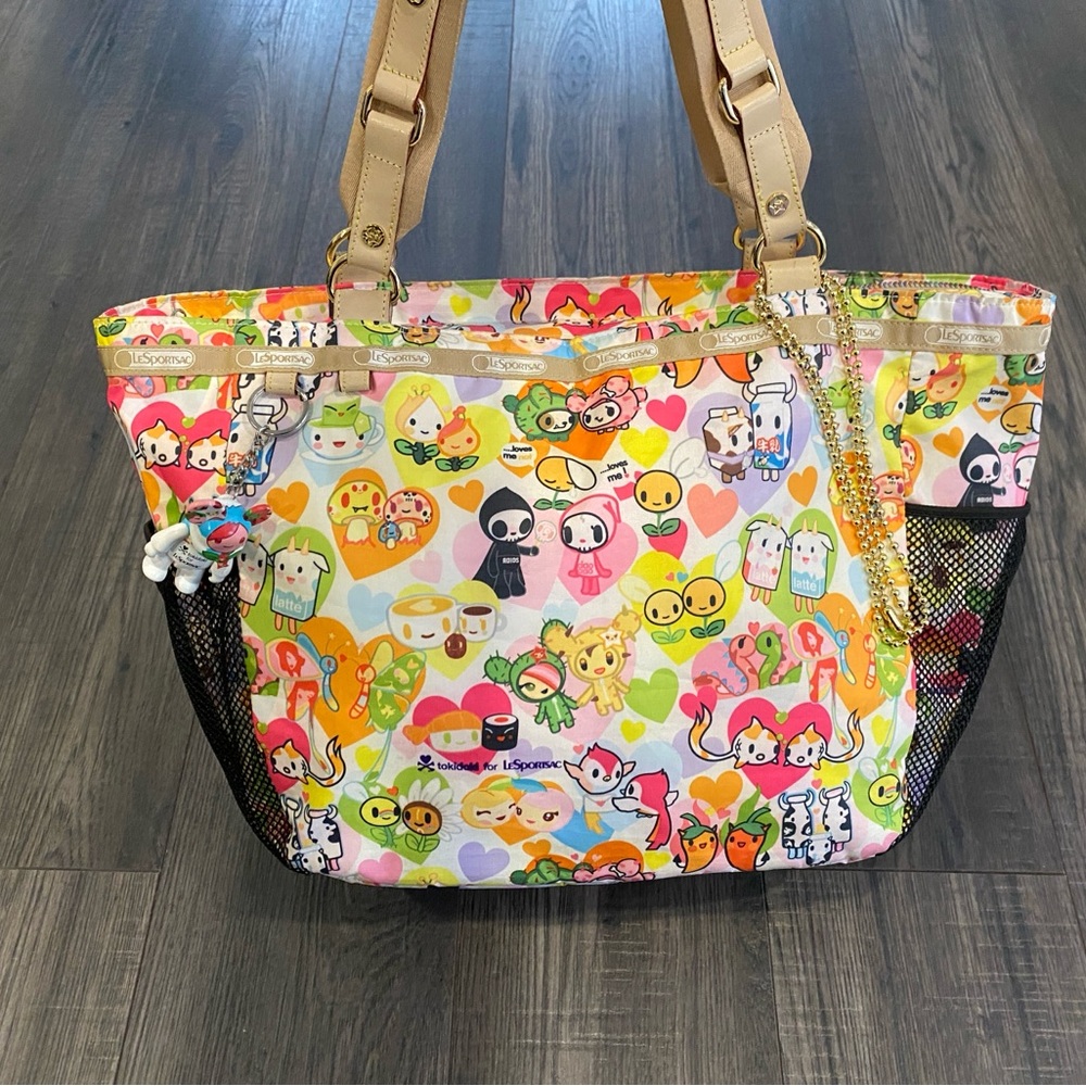 tokidoki x Lesportsac Buon Viaggio L'amore LOVE tote bag
